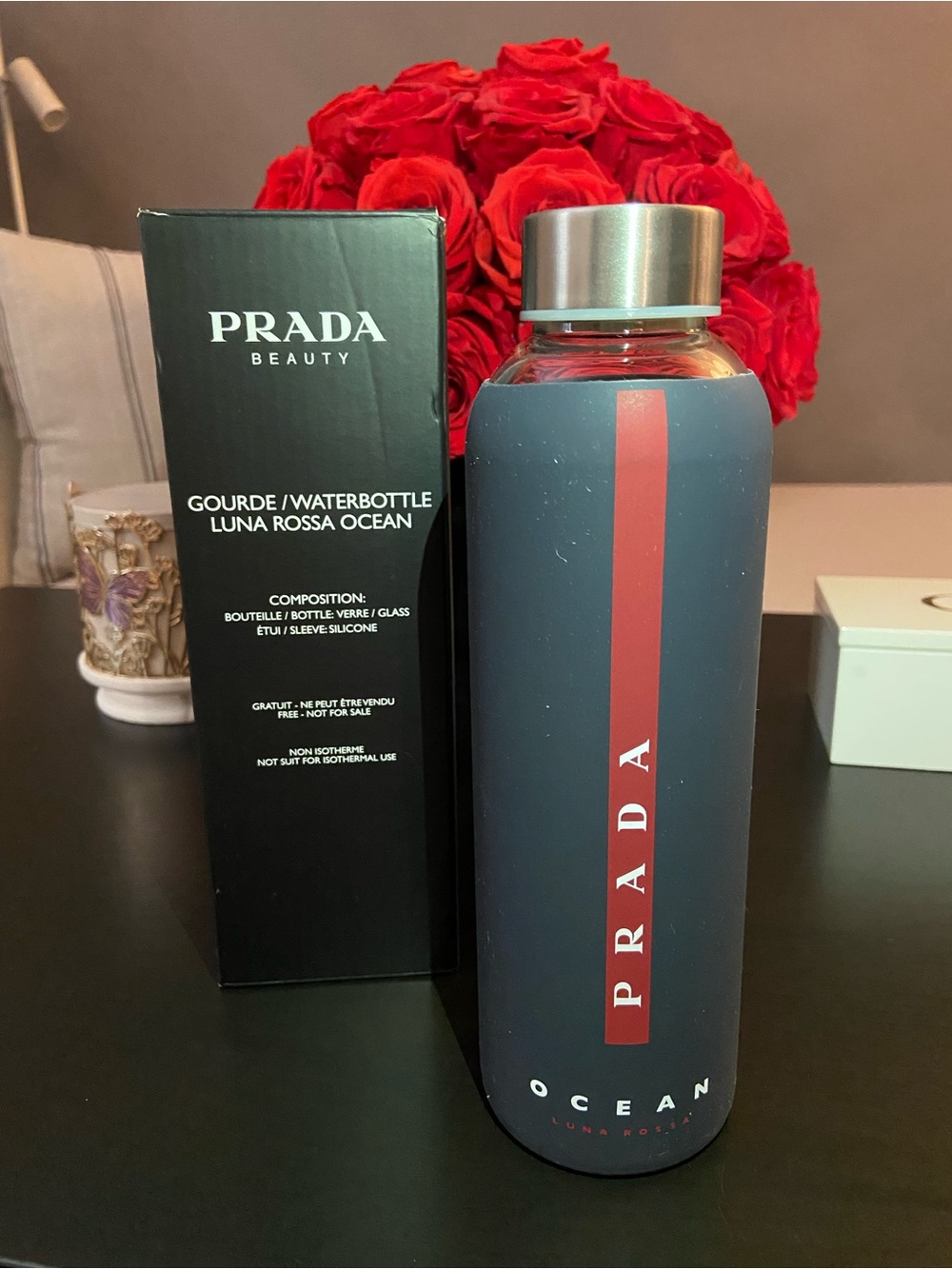 PRADA Beauty Luna Rossa Ocean Water Bottle 16.9 oz. 500ml NEW!